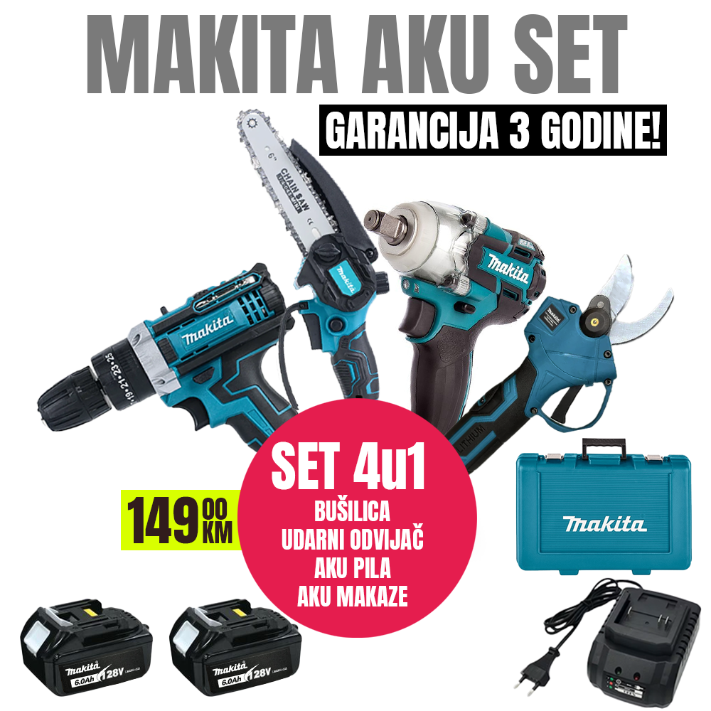 Makita 4u1 aku vrtni set RASPRODAJA