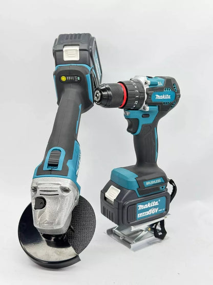 Makita aku set 2u1 brusilica + udarna bušilica sa metalnom glavom